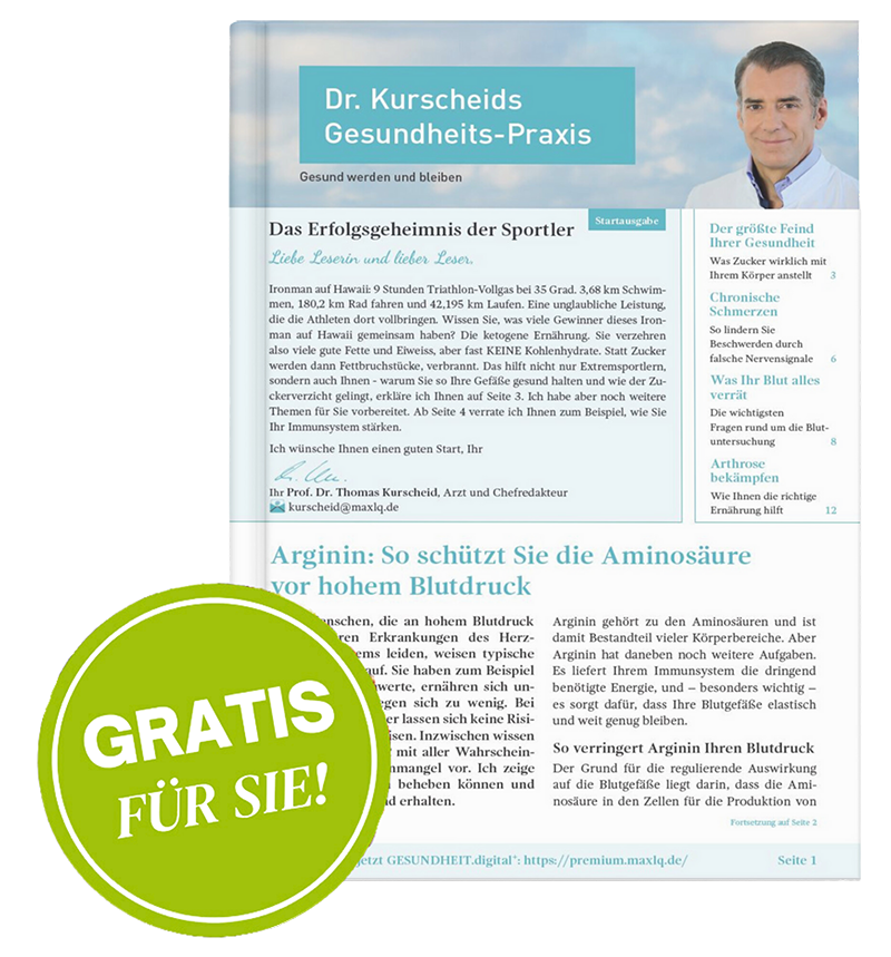 Gratis f&uuml;r Sie! Ausgabe &bdquo;Die Gesundheits-Praxis &ndash; Gesund werden und bleiben&ldquo;